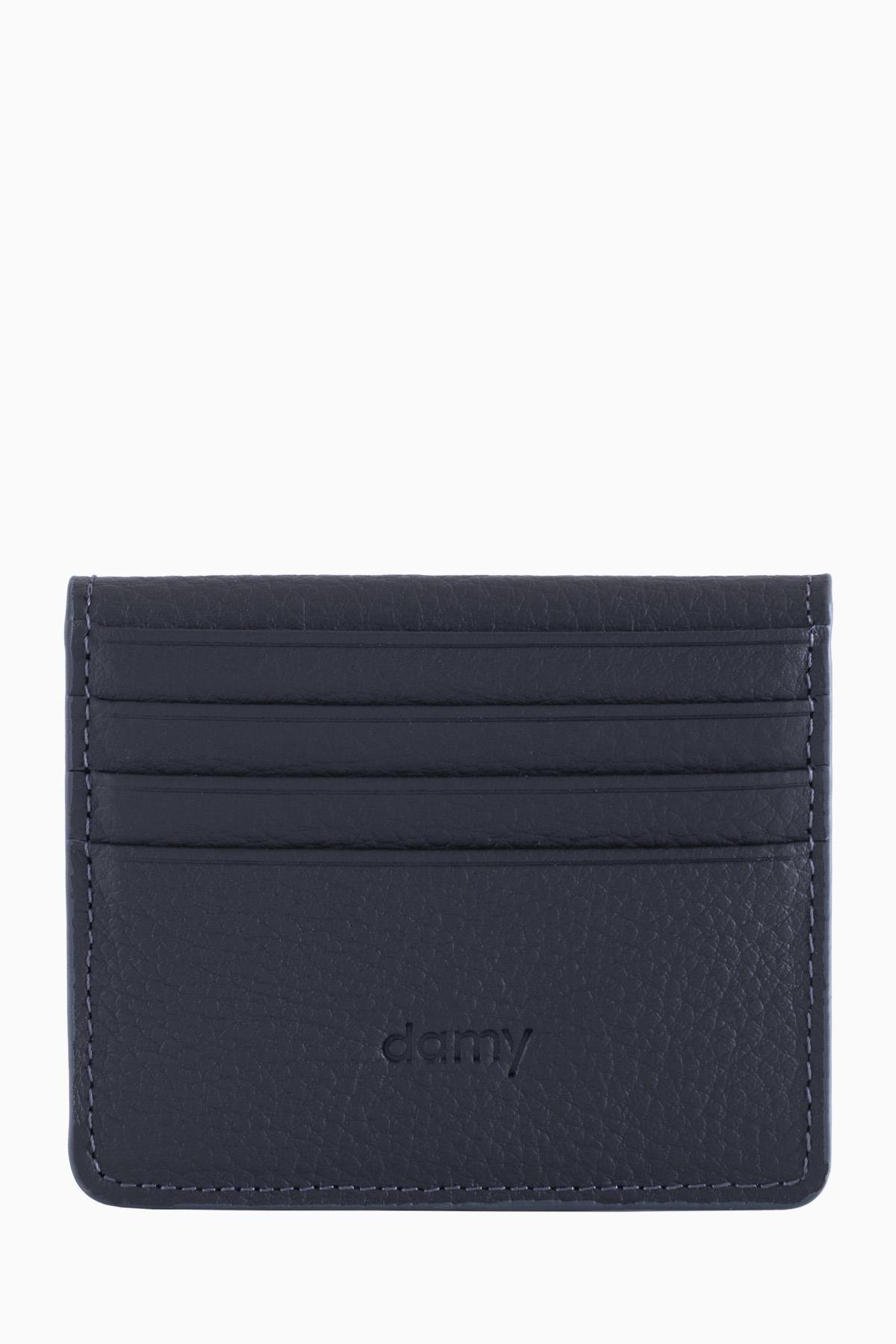 Hakiki Deri Unisex Kartlık 512MG - Gri