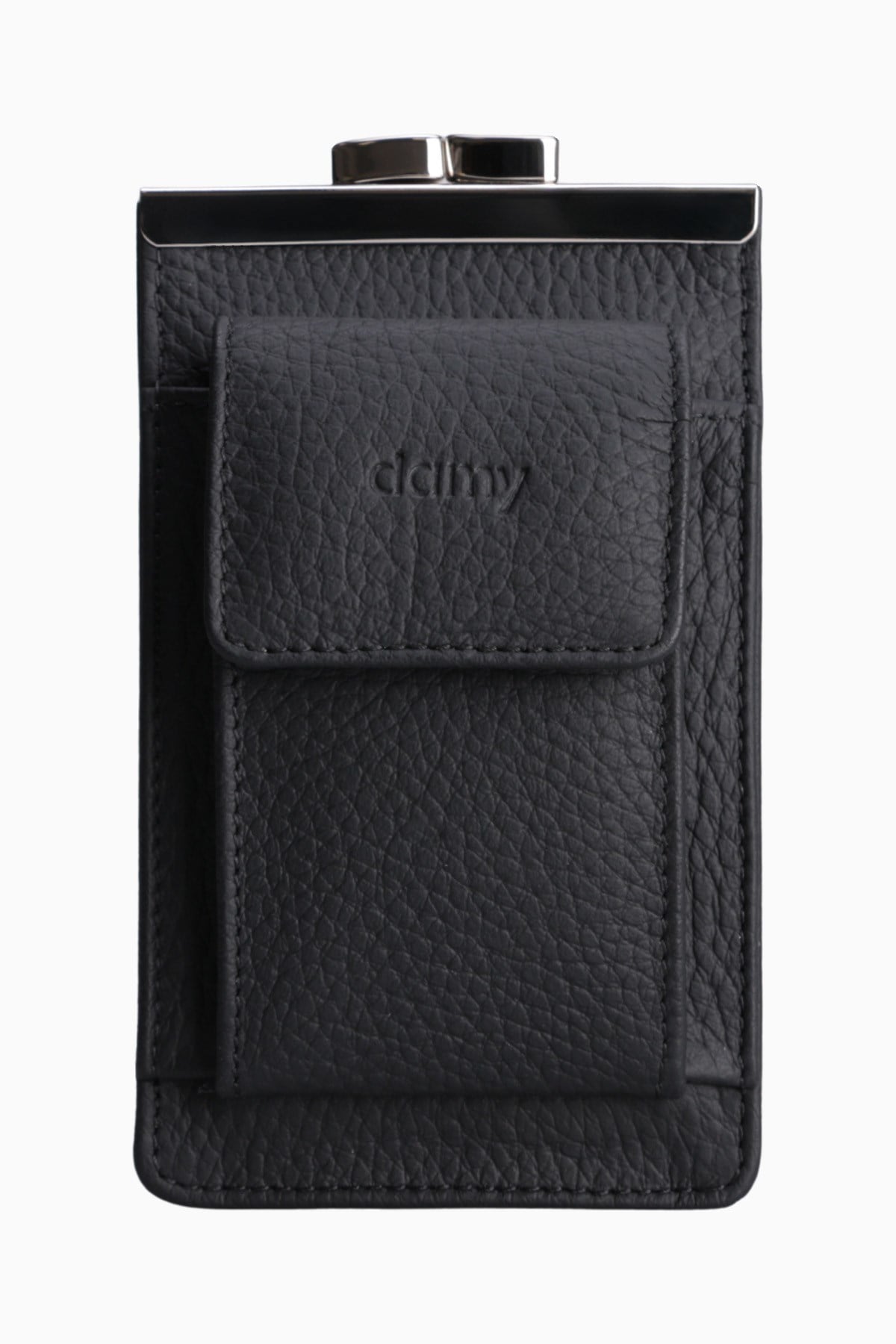 Hakiki Deri Unisex Kartlıklı Sigaralık 701 - Siyah