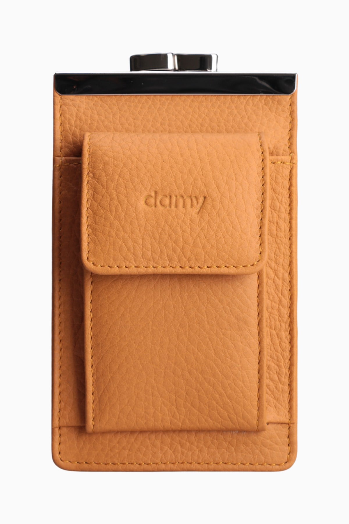 Hakiki Deri Unisex Kartlıklı Sigaralık 701 - Hardal