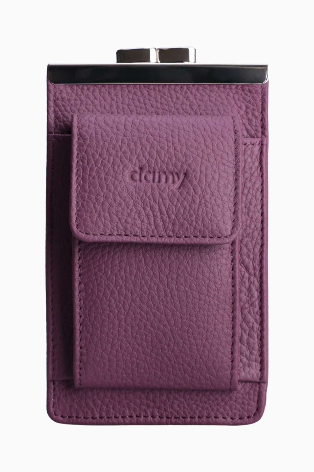 Hakiki Deri Unisex Kartlıklı Sigaralık 701 - Mürdüm