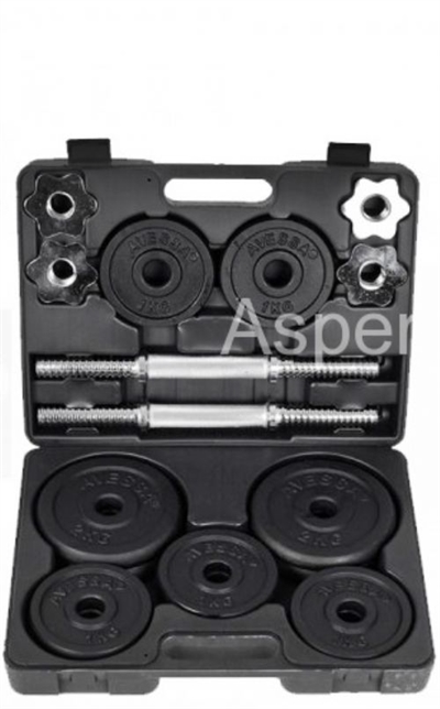 Ağırlık Seti 20 kg Siyah (Çantalı)