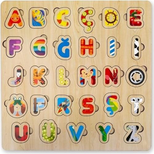 Ahşap Alfabe Puzzle - Türkçe