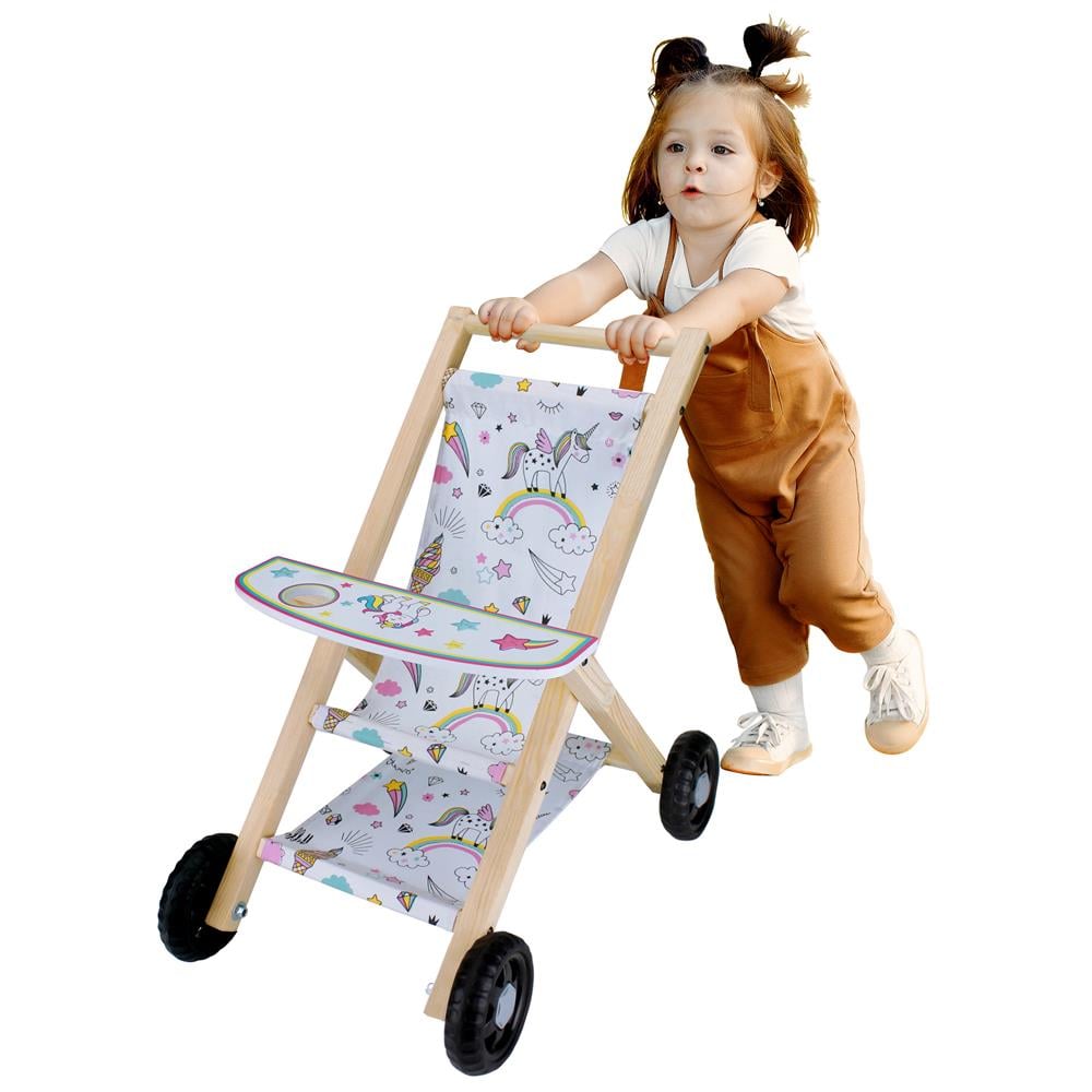 Ahşap Bebek Arabası