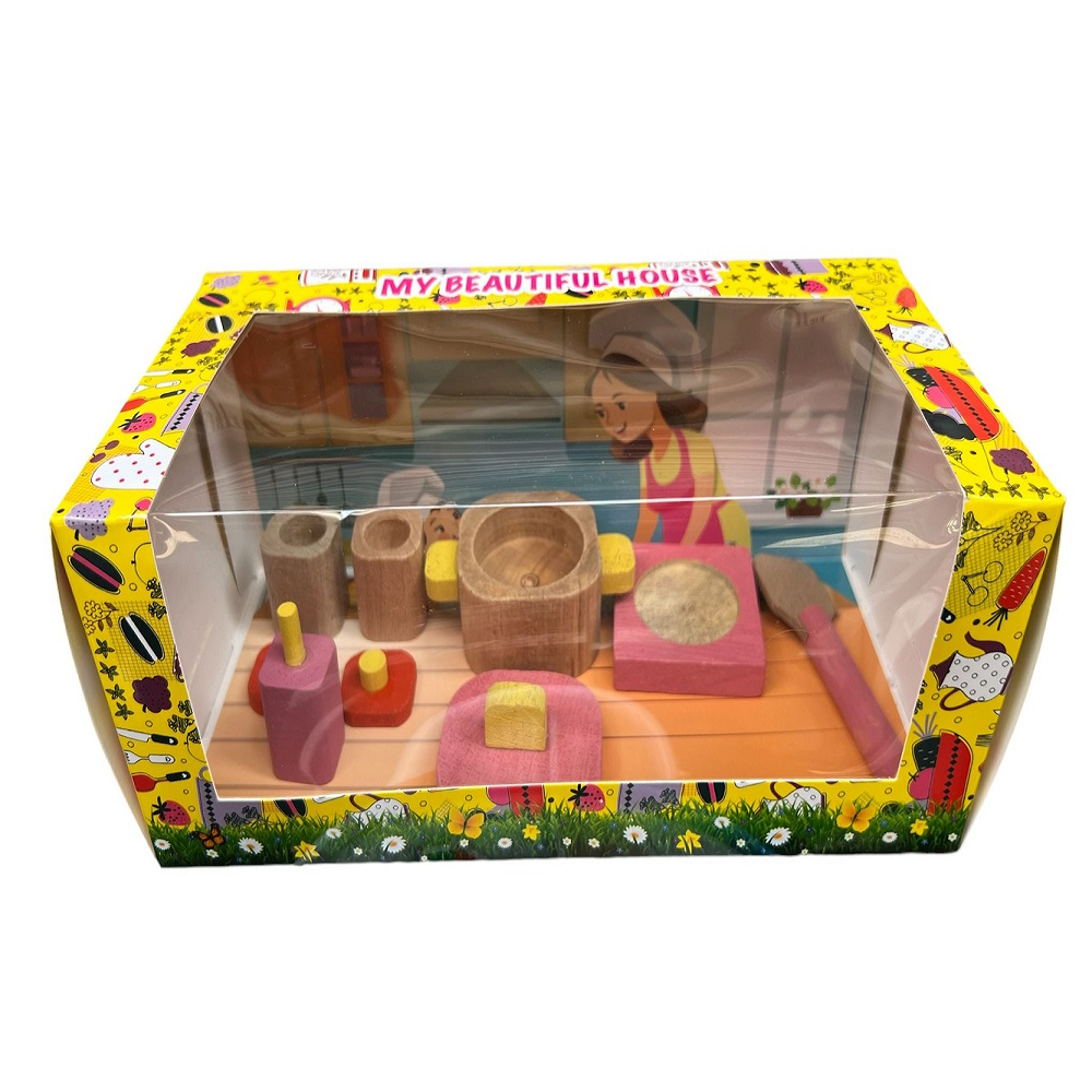 Ahşap Çay - Kek - Ocak Set -1