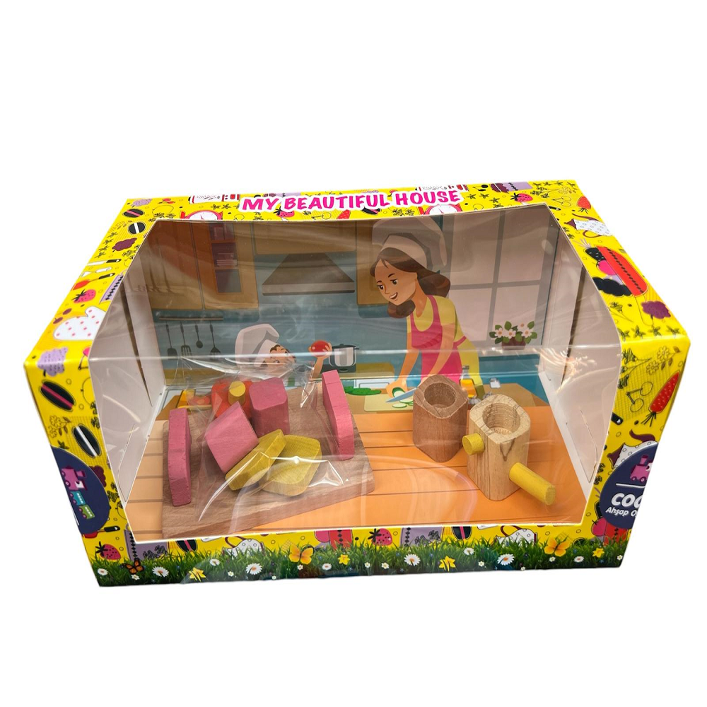 Ahşap Çay - Kek - Ocak Set -5