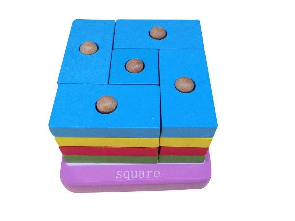 Ahşap Kare Renk Tamamlama Puzzle