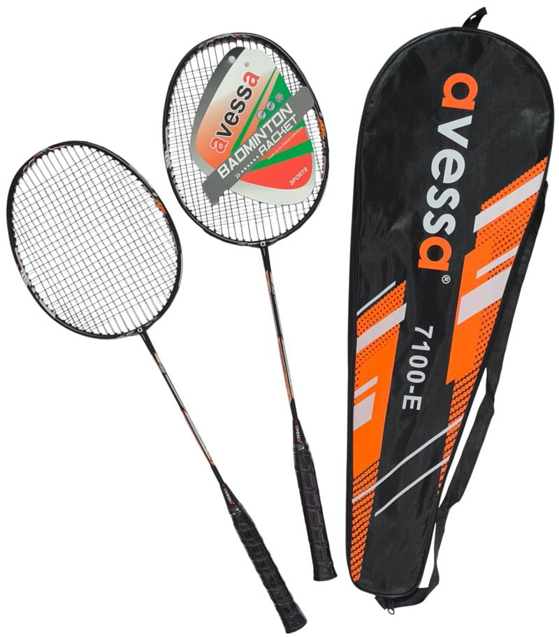 Avessa 7100-E Grafit Badmington Raketi Seti