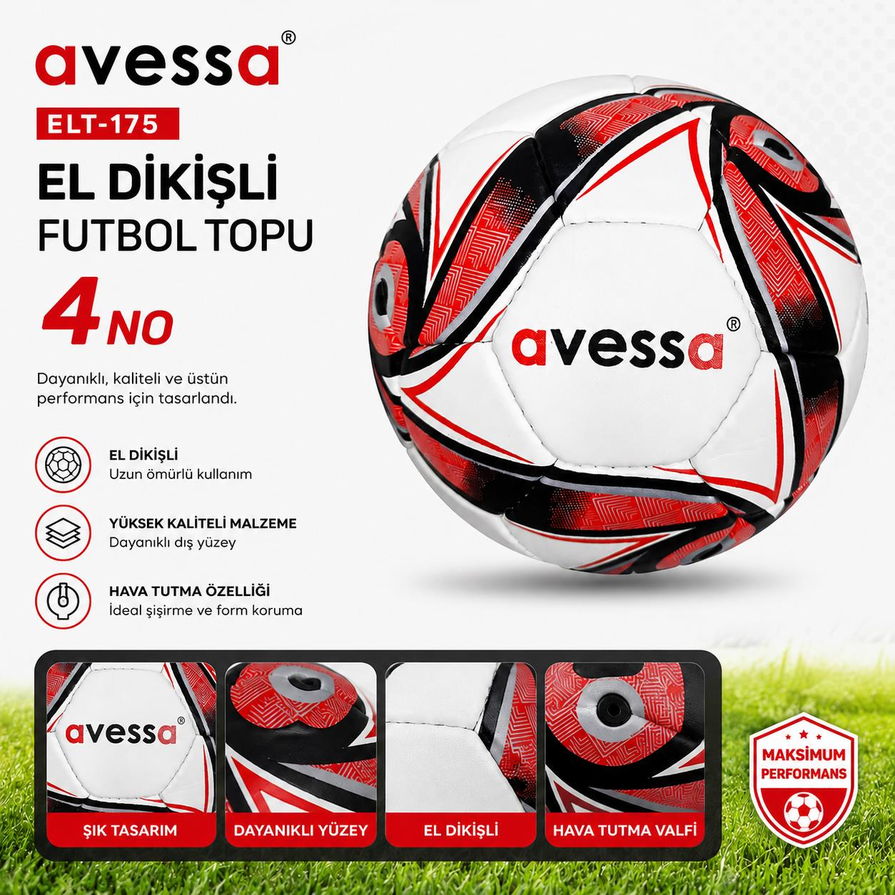 Avessa Elt-174 El Dikişli Futbol Topu No4