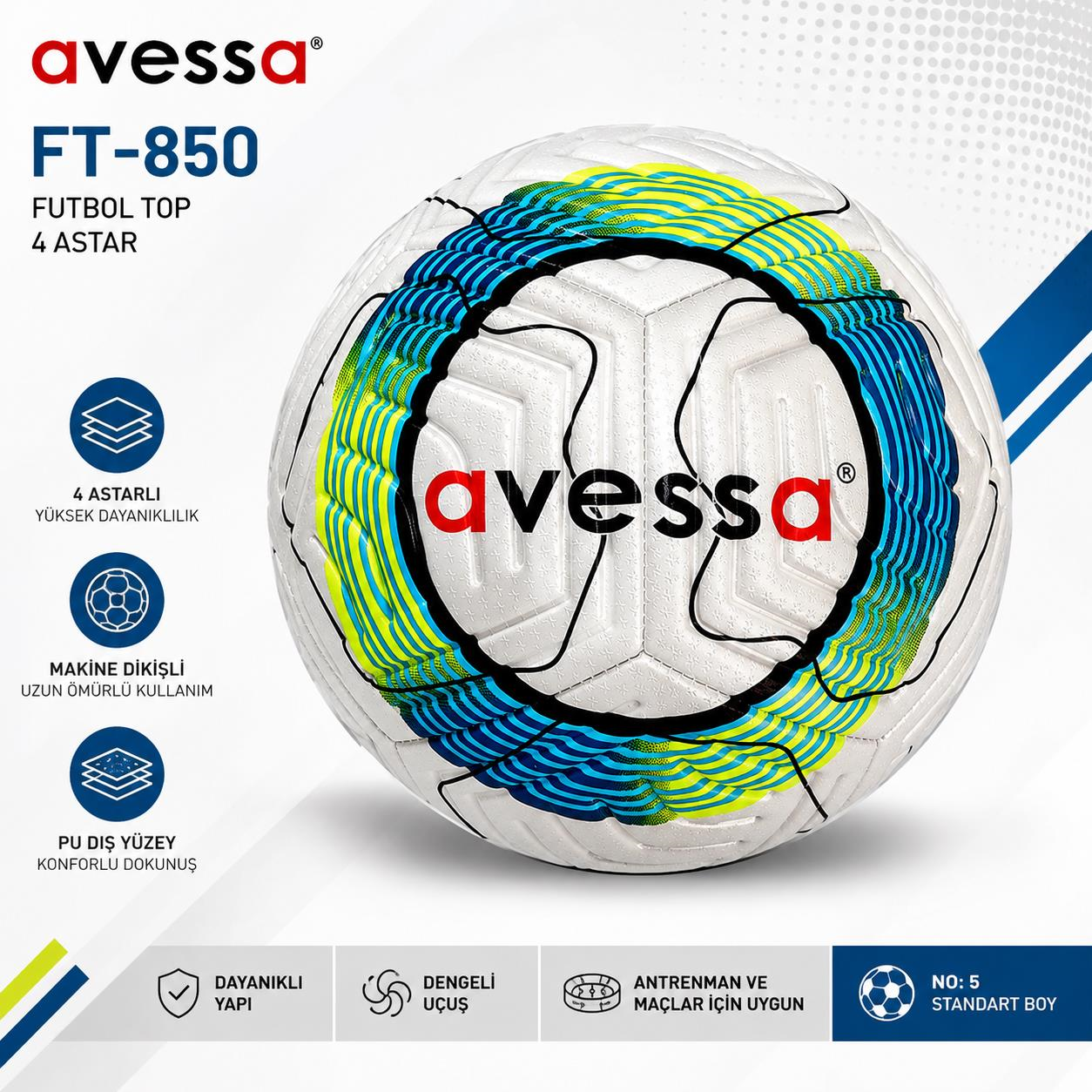 Avessa Ft-850 Futbol Topu 4 Astar