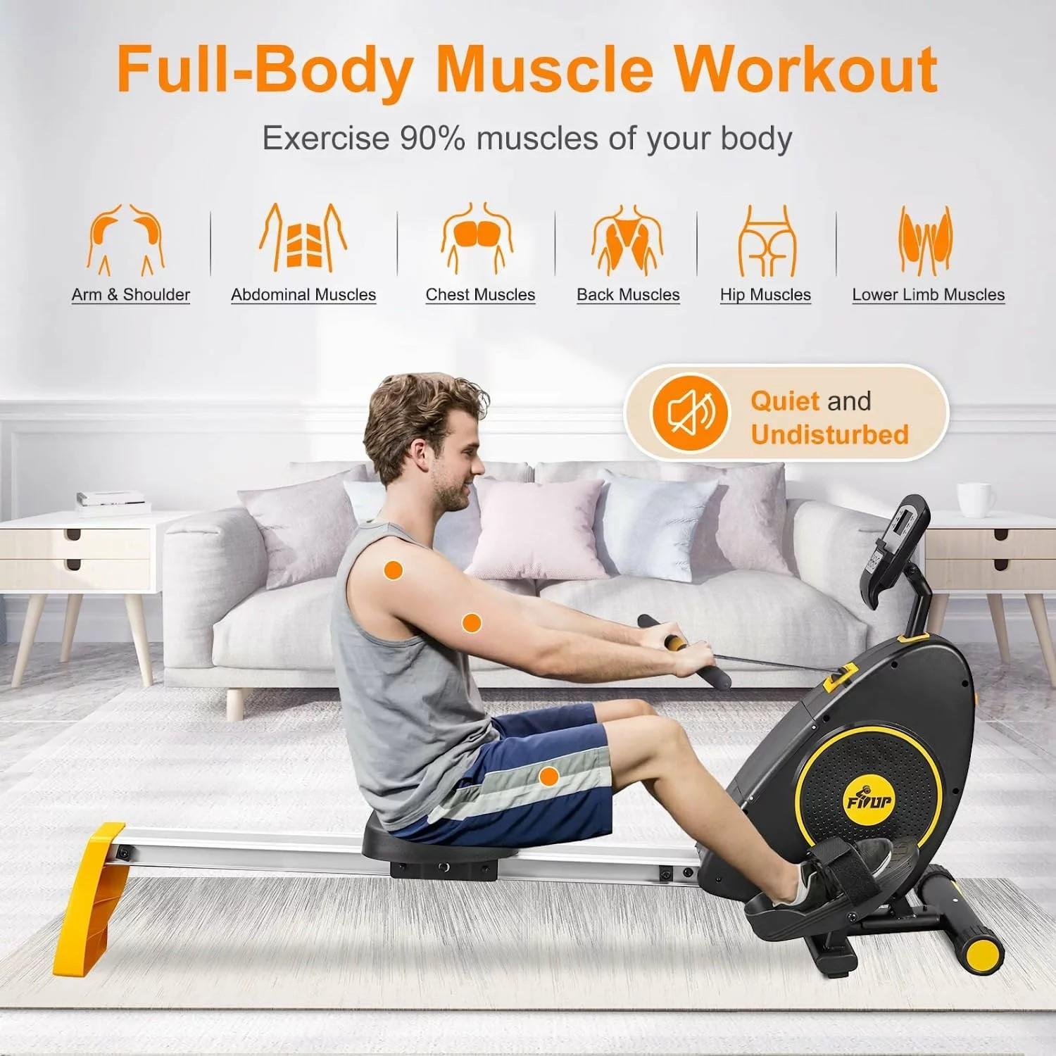 Avessa Jl-Rmf7 Monitörlü Fitness Manyetik Kürek Makinesi