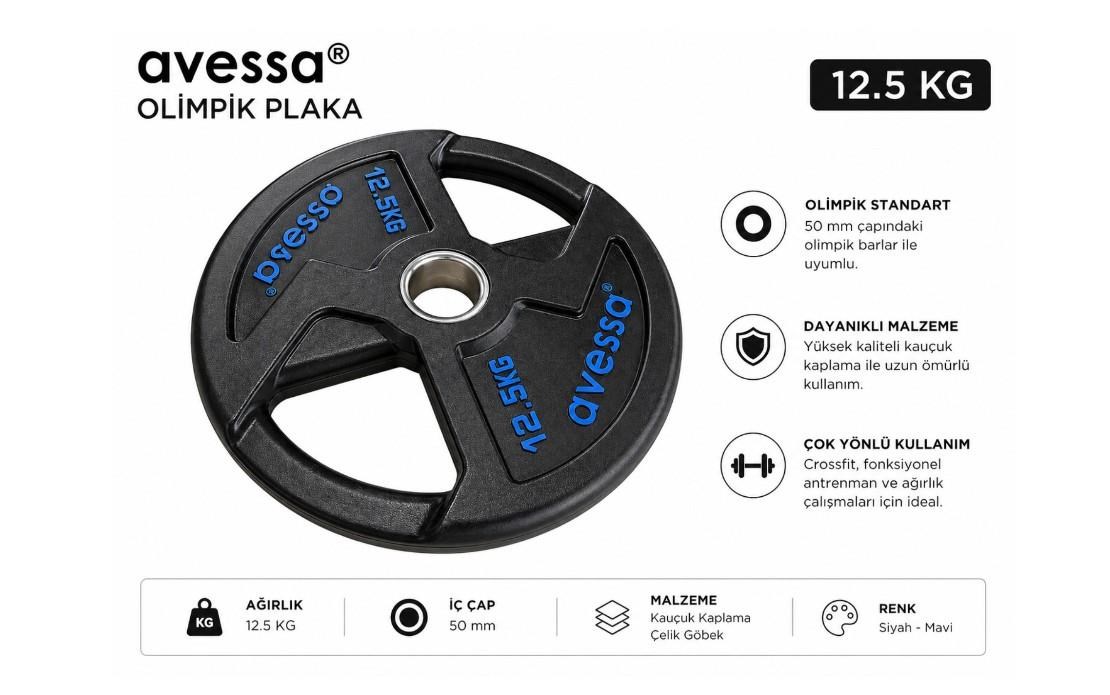 Avessa Op-12,5Kg Olimpik Plaka 12,5 Kg