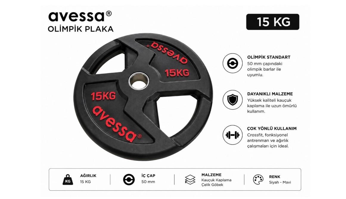 Avessa Op-15Kg Olimpik Plaka 15 Kg