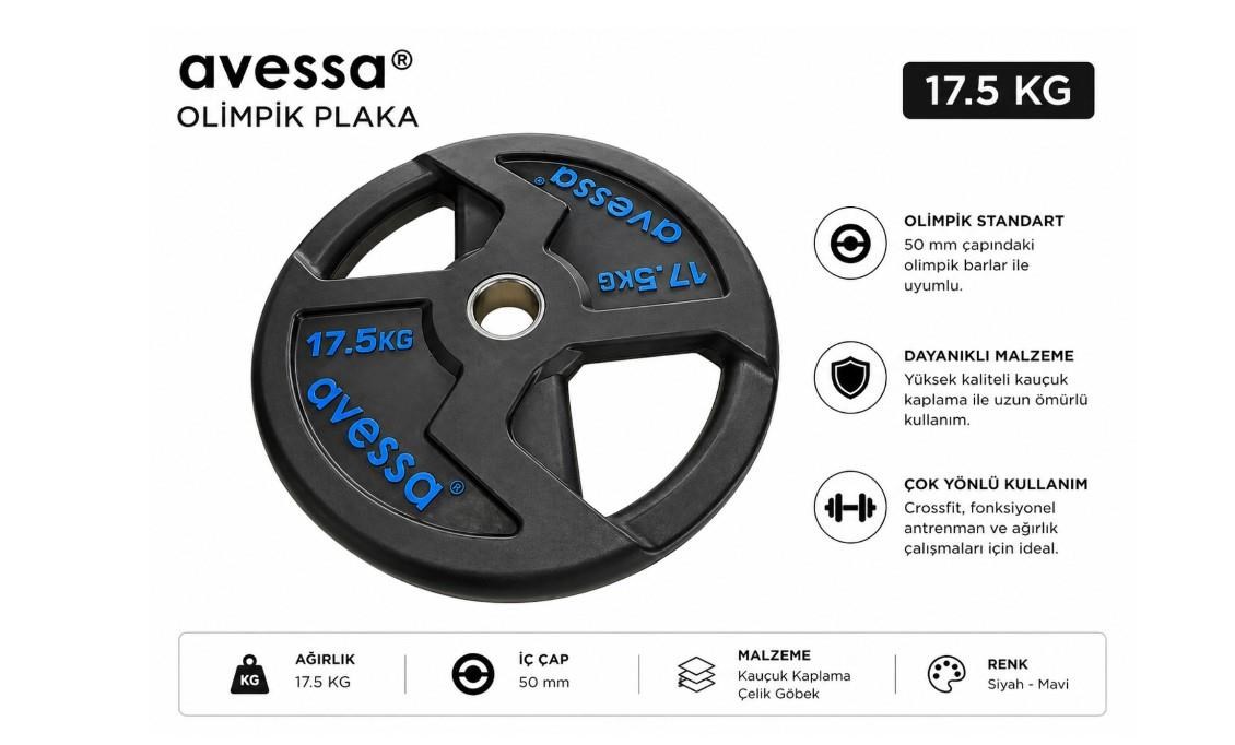 Avessa Op-17,5Kg Olimpik Plaka 17,5 Kg