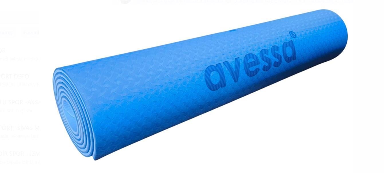Avessa Tpe-20 Çift Renk Tpe Pilates Minderi Mavi