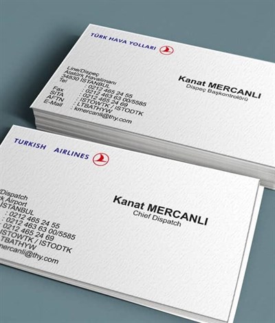 Kartvizit - 350 gr. Kuşe Tek Yön Renkli Mat Selefonlu Kabartma Laklı