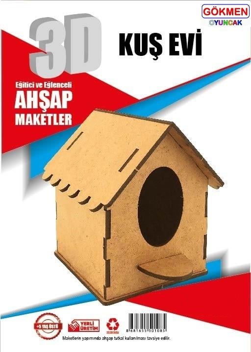 Kuş Evi - 3D Ahşap Maket