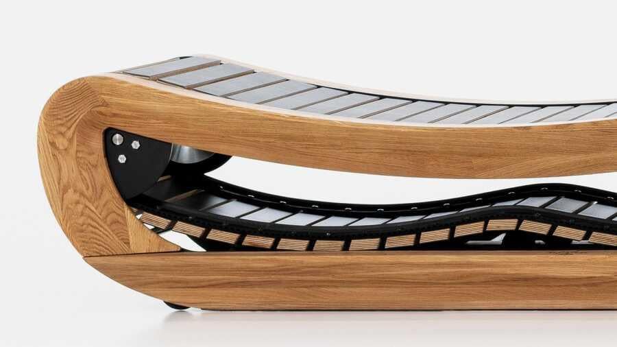 NOHRD Kavisli Ahşap Koşu Bandı Sprintbok V.2 Oak 23124
