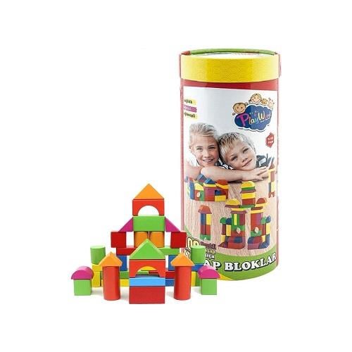 PlayWood Ahşap Bloklar 100 Parça