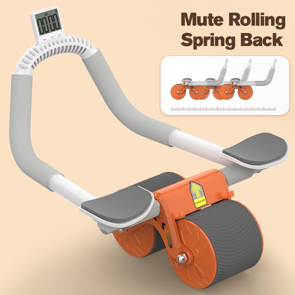 Relife AB-06 Ab Roller Dirsek Destekli Karın Çalıştırıcı, Otomatik geri tepme özellikli, Diz Matlı Karın Kası Çalıştırıcı, Erkekler ve Kadınlar için, Karın Kası Antrenmanı, çift tekerlekli