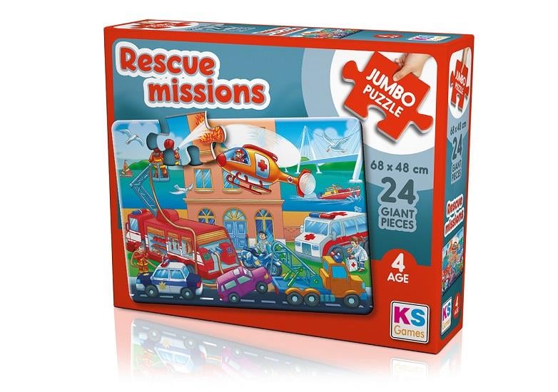 Rescue Missions Jumbo Puzzle 24 Pcs.