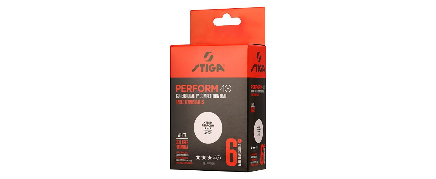Stiga Table Tenis Ball Perform Masa Tenisi Pinpon Topu Beyaz 6lı 1113-2110-06