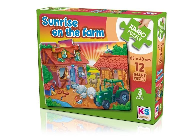 Sunrise On The Farm jumbo Puzzle 12 Pcs.