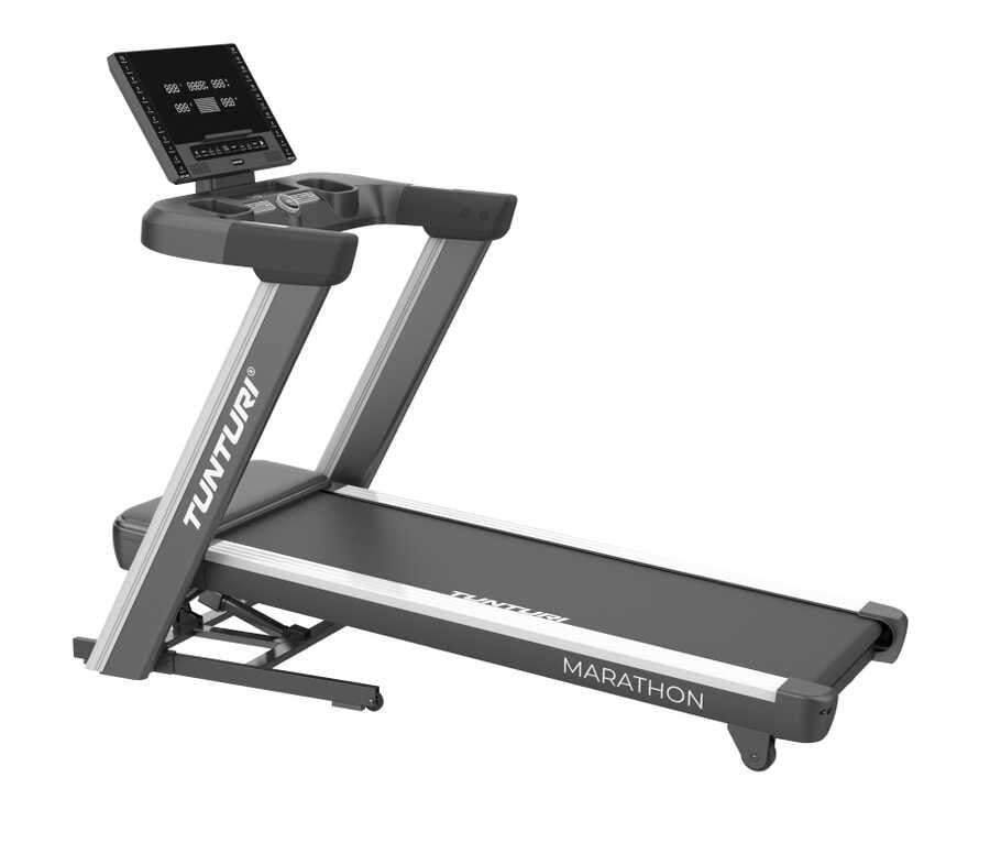 Tunturi Marathon TM 4500 Otomatik eğimli, 4 HP. Sessiz Motorlu, Otomatik Katlamalı, Eksi Eğimli, Fitness Uygulamalı Koşu Bandı