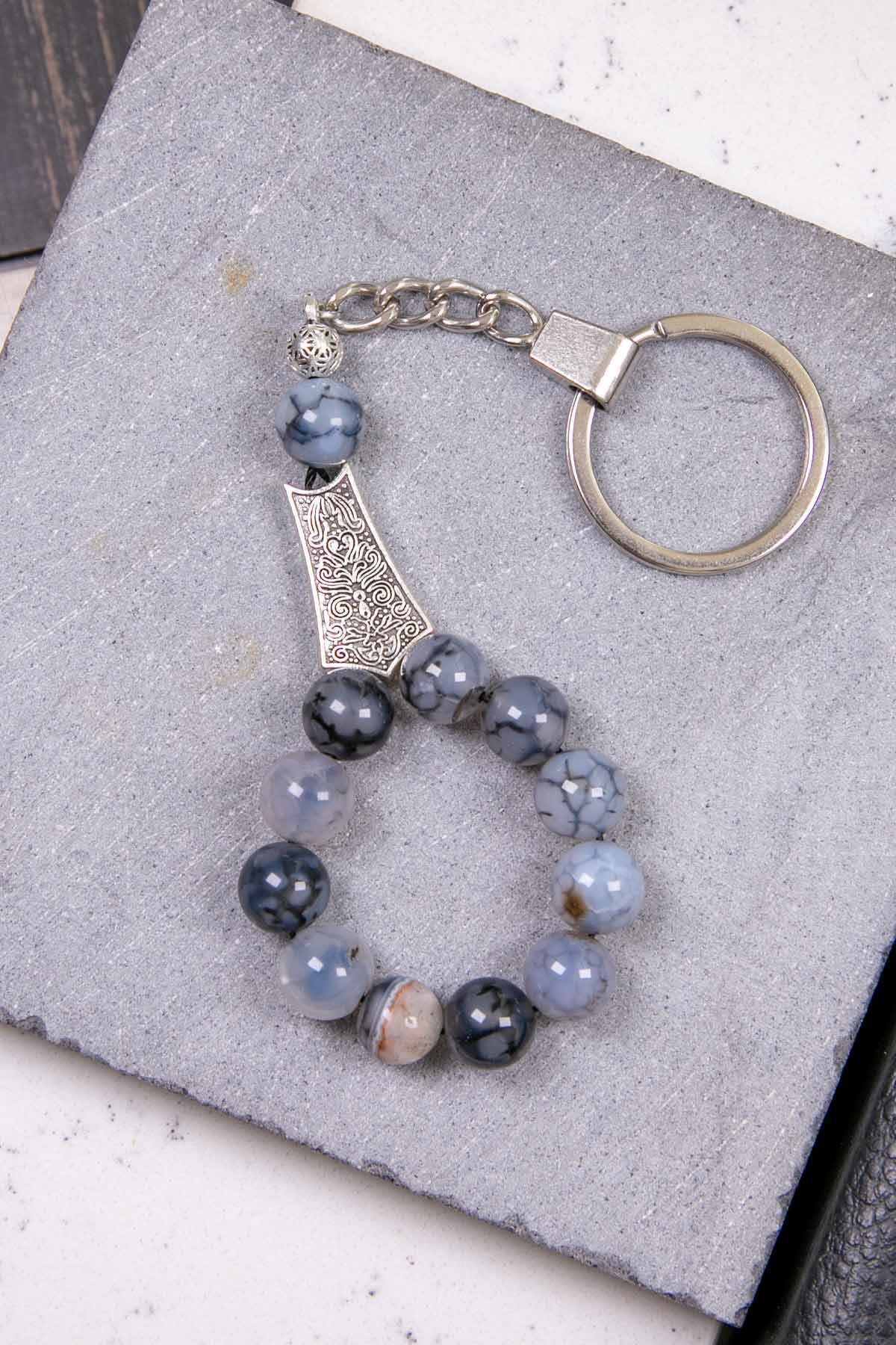 10 MM Akik Taşı Anahtarlık