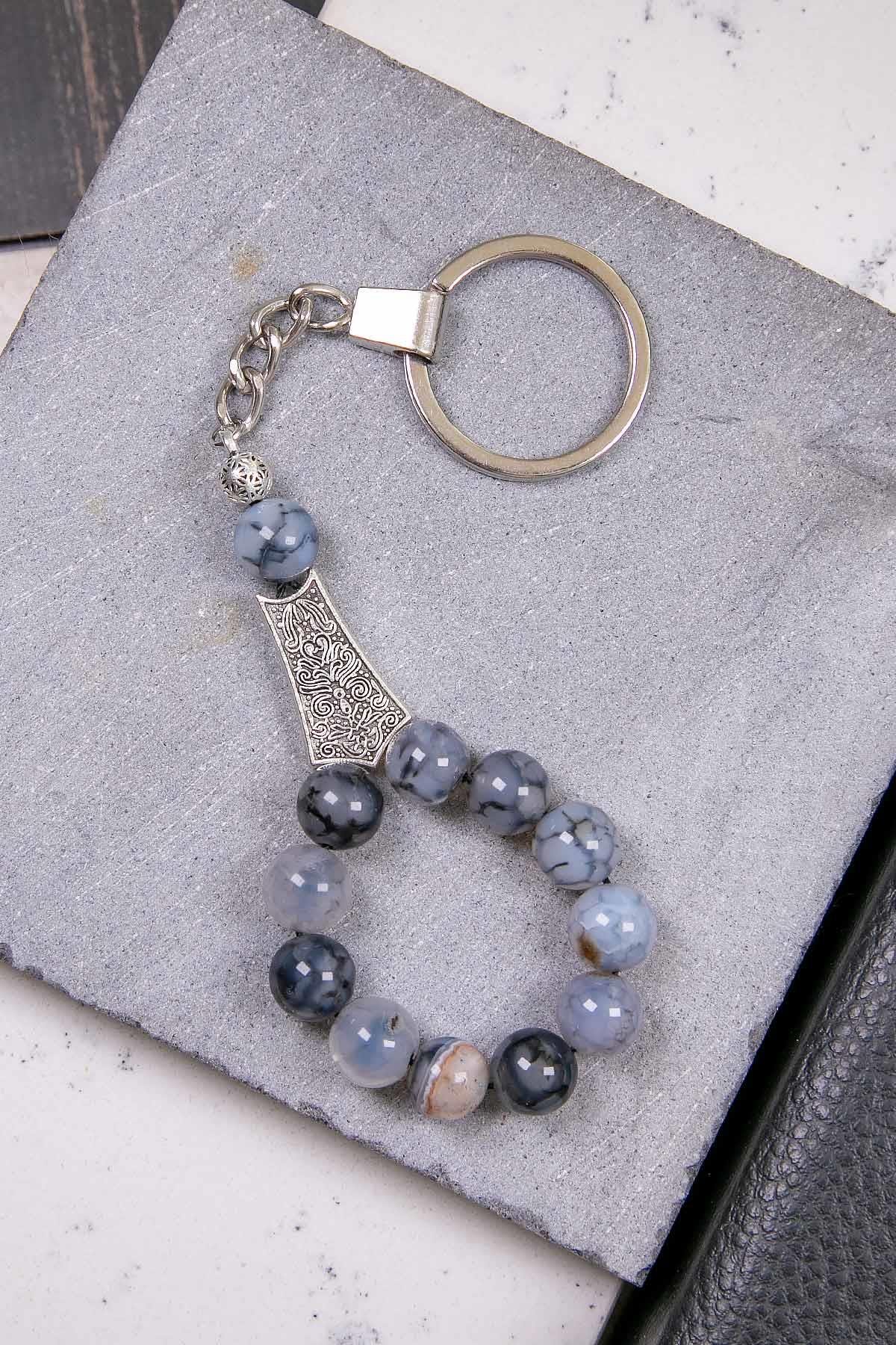 10 MM Akik Taşı Anahtarlık