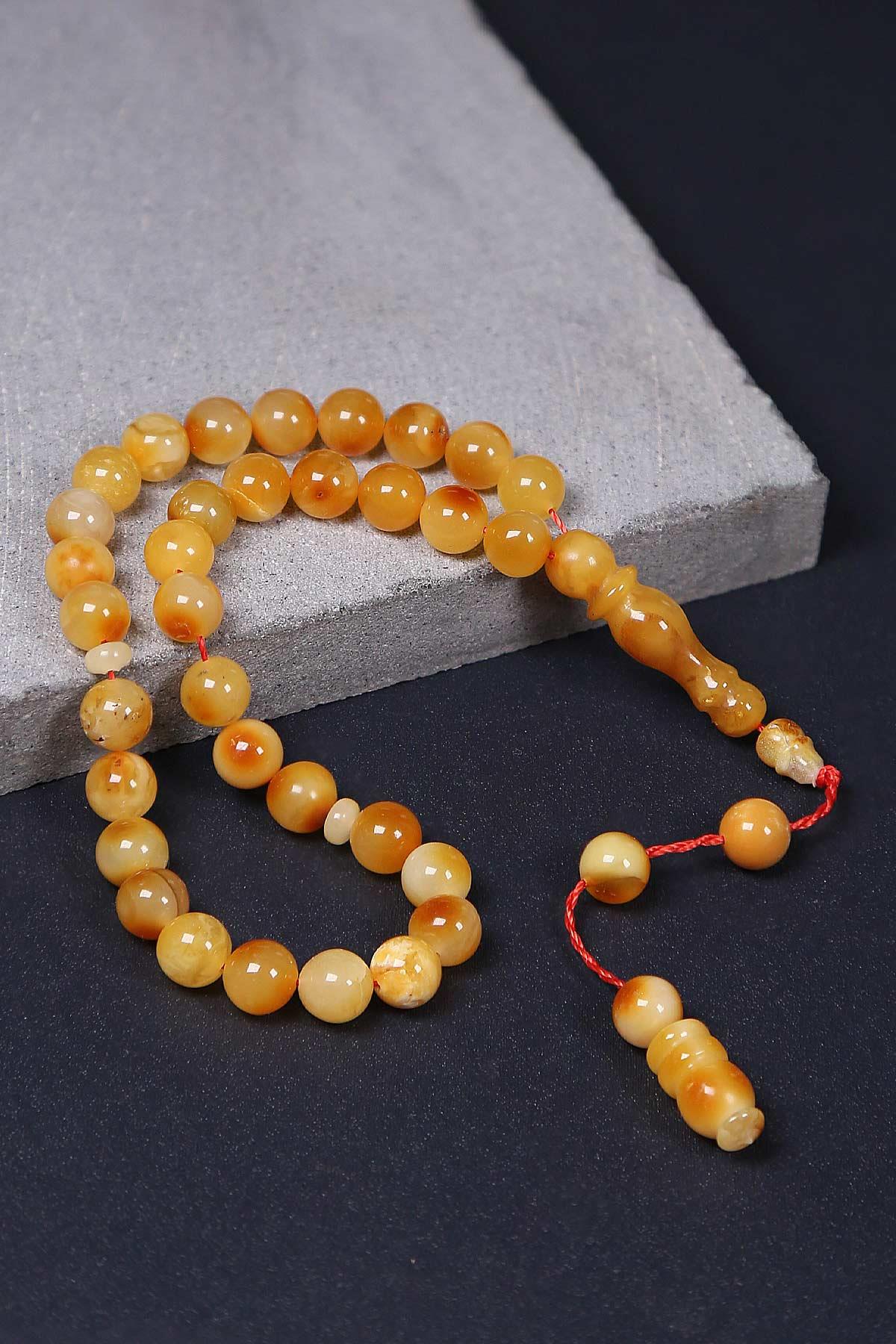 2.Kalite İşçilik Küre Damla Kehribar Tesbih - TesbihKenti