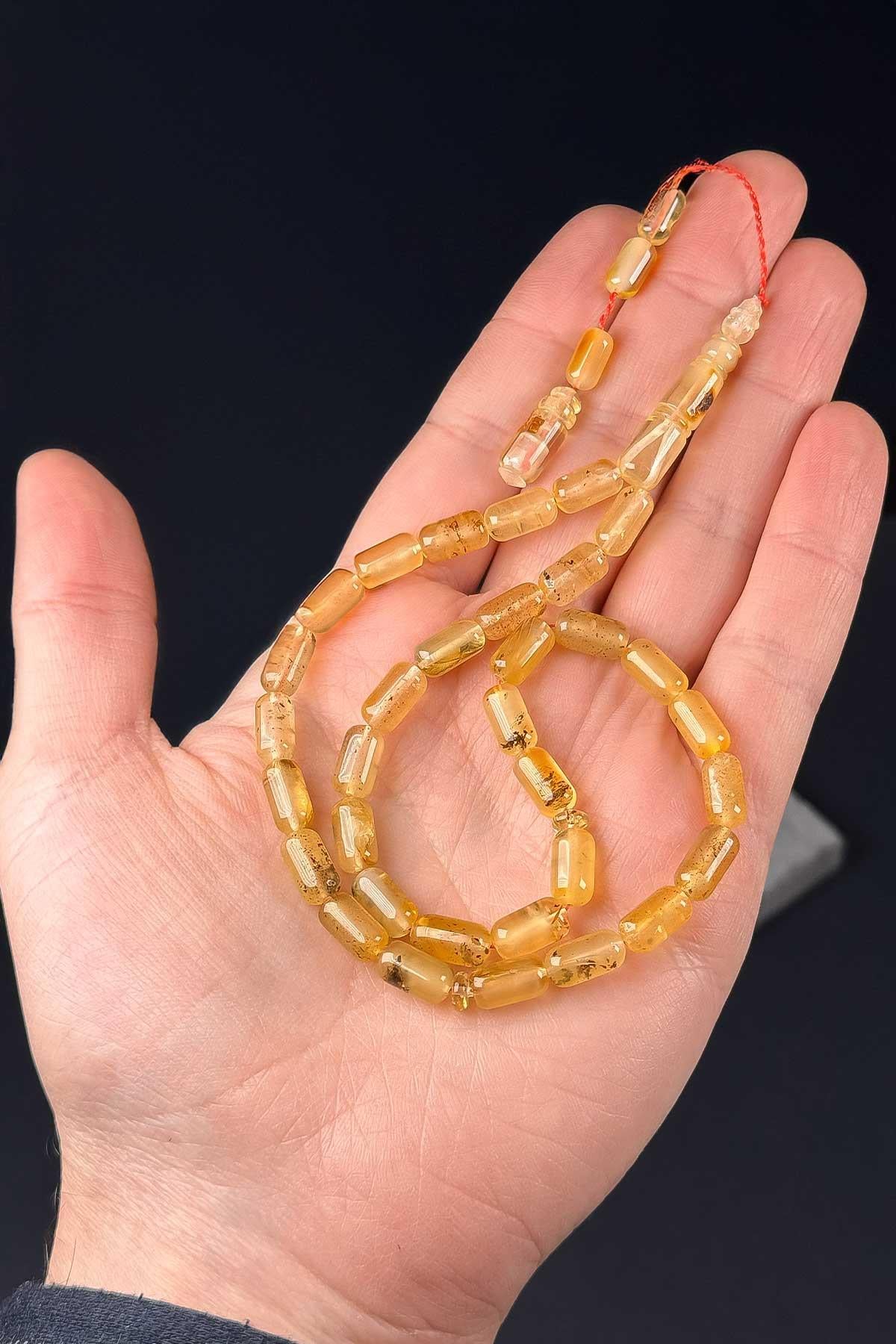 2.Kalite İşçilik Kaya Damla Kehribar Tesbih - TesbihKenti