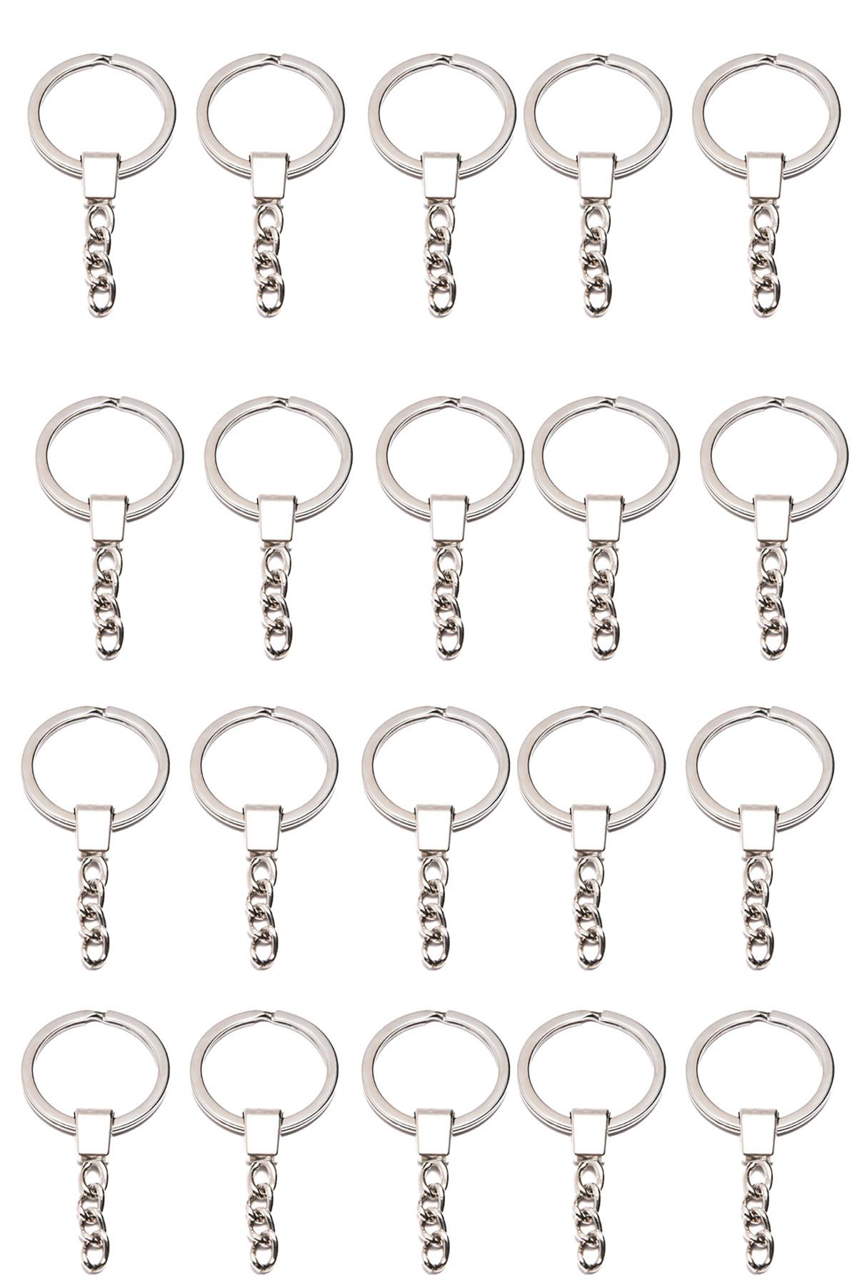 20 Adet Metal Anahtarlık Halkası - TesbihKenti