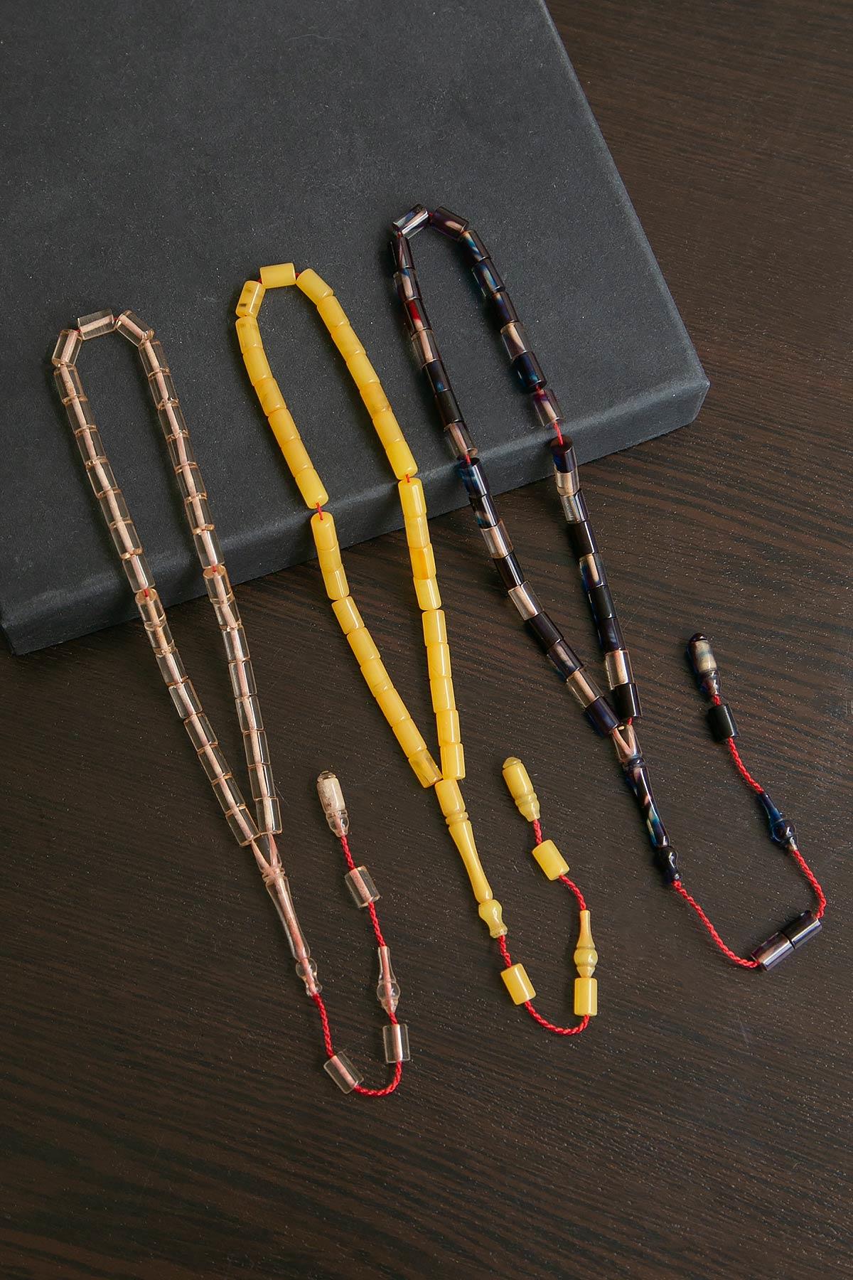 4/7 mm Ölçülerinde Minik Boy 3'Lü Sıkma Kehribar Seti