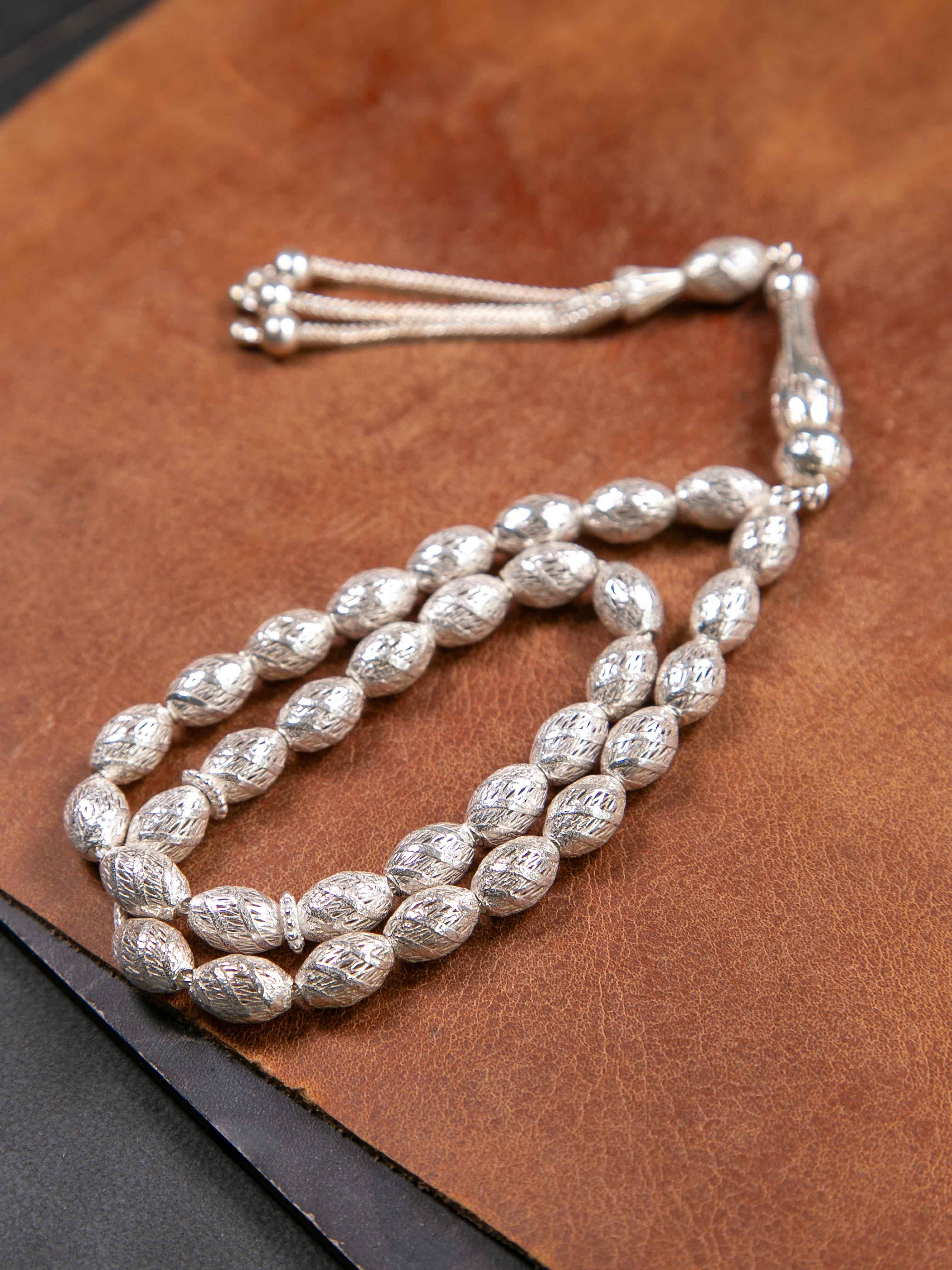 925 Ayar 33'lük Saf Gümüş Tesbih