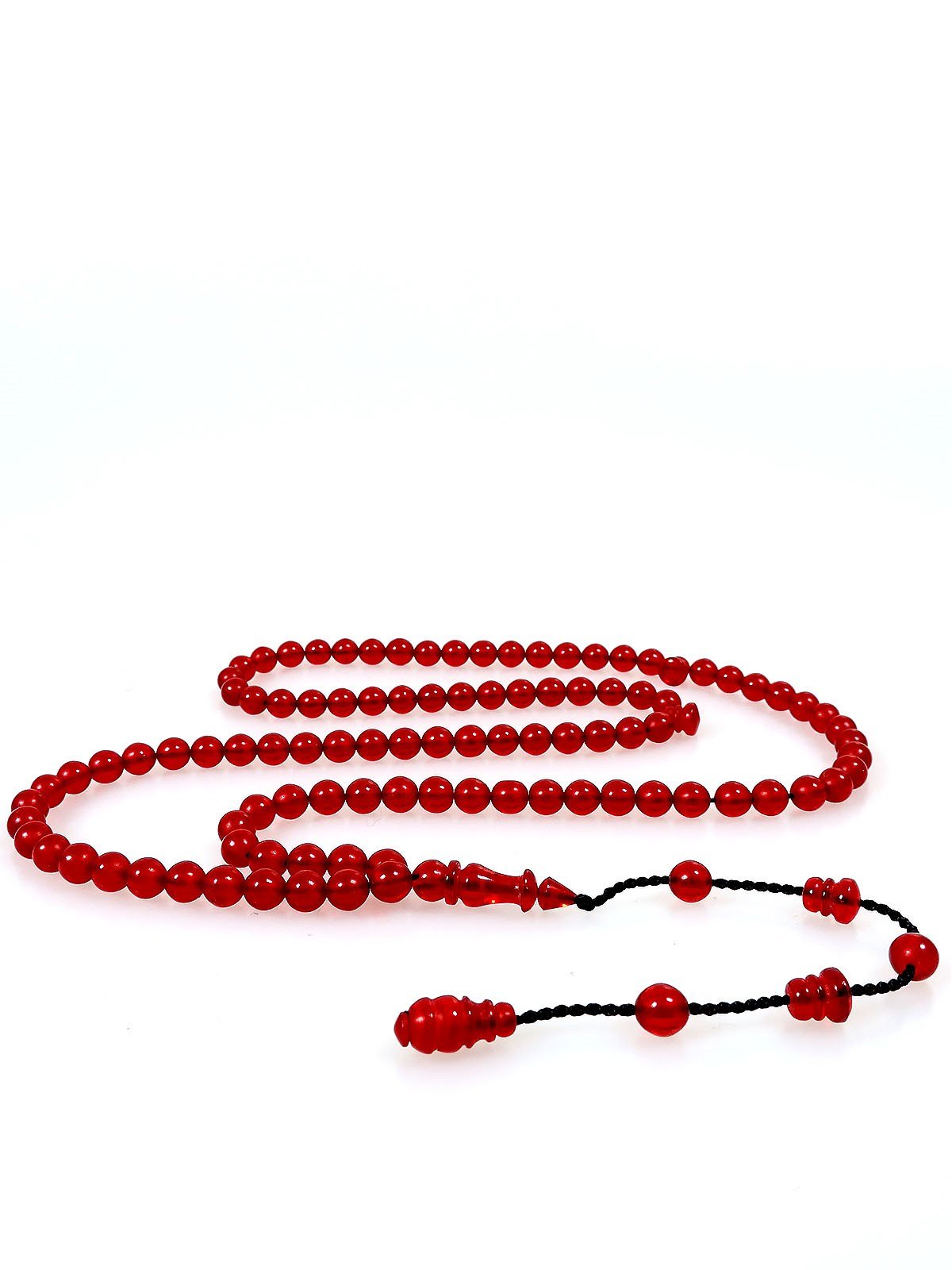 99 Namaz Tesbihi Vişne Çürüğü Ateş Kehribar Tesbih Orta Boy