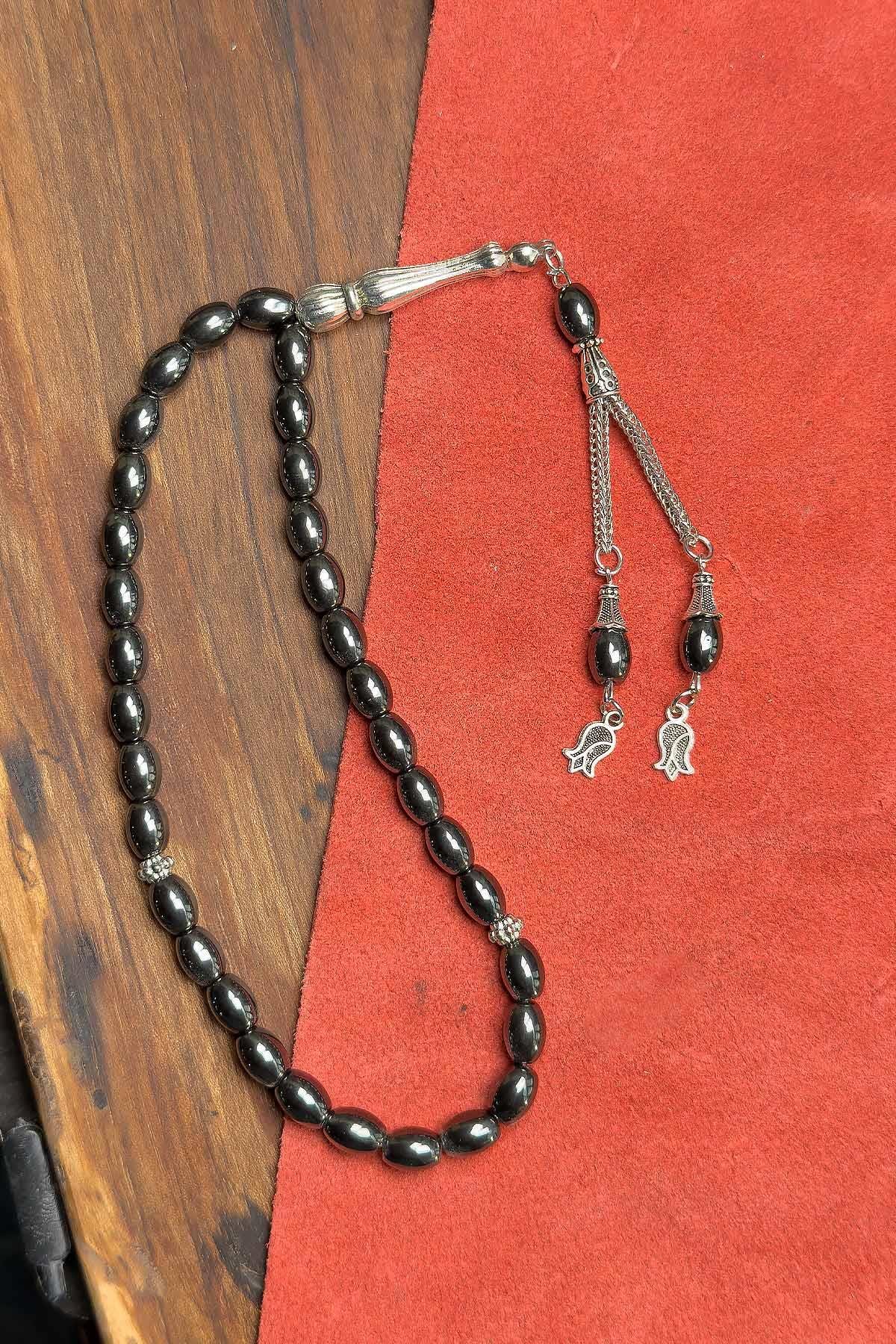 Arpa Tane Hematit Taşı Tesbih