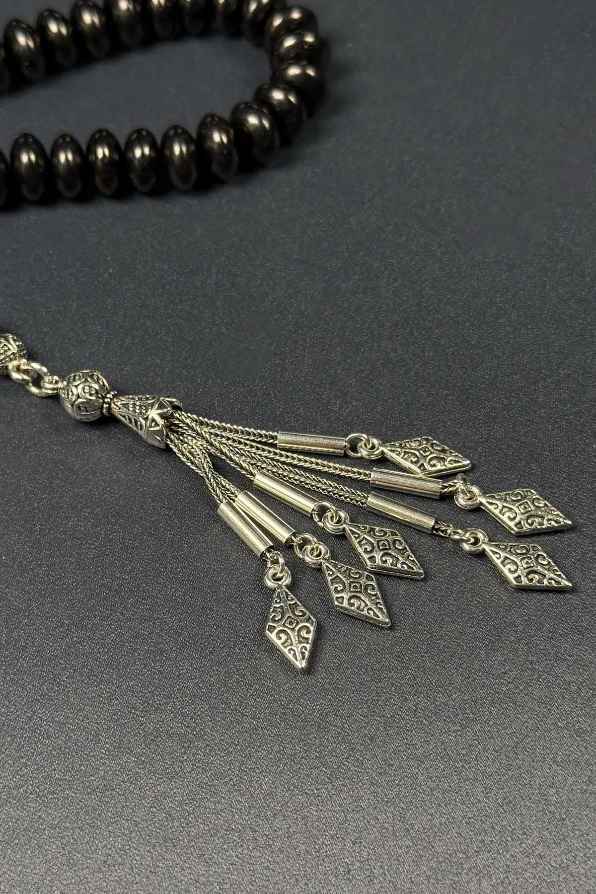 Basık Kesim Bilek Boy Gürcü Oltu Taşı Tesbih - TesbihKenti