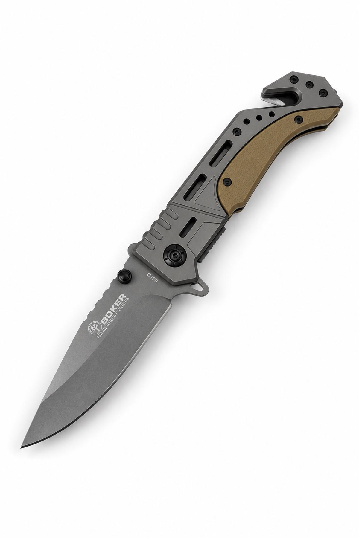 Böker Cam Kırma Aparatlı Kurtarma Çakısı C139 | TesbihKenti