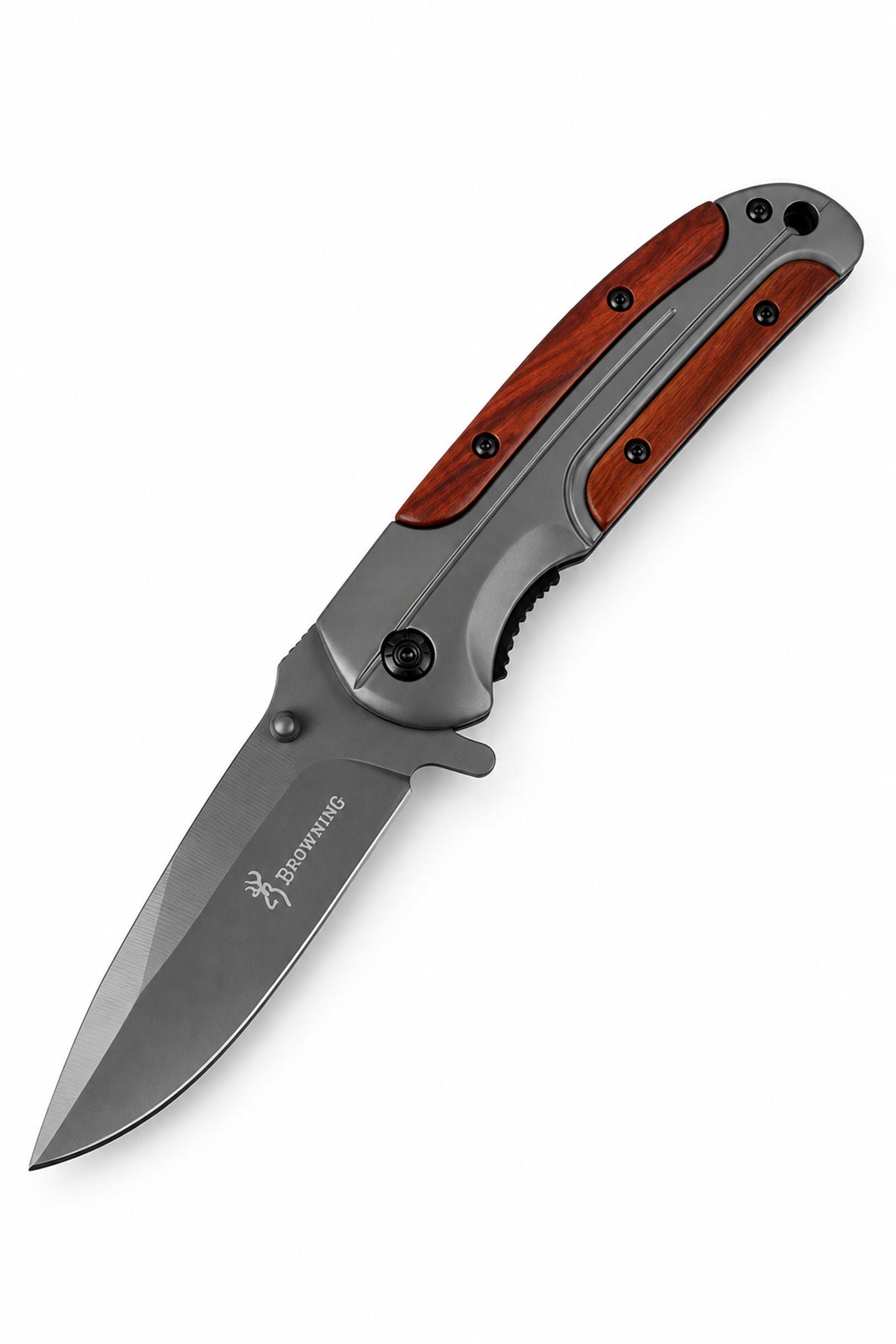 Browning Ahşap Kabza Kamp Çakısı DA43 20,5 cm | TesbihKenti