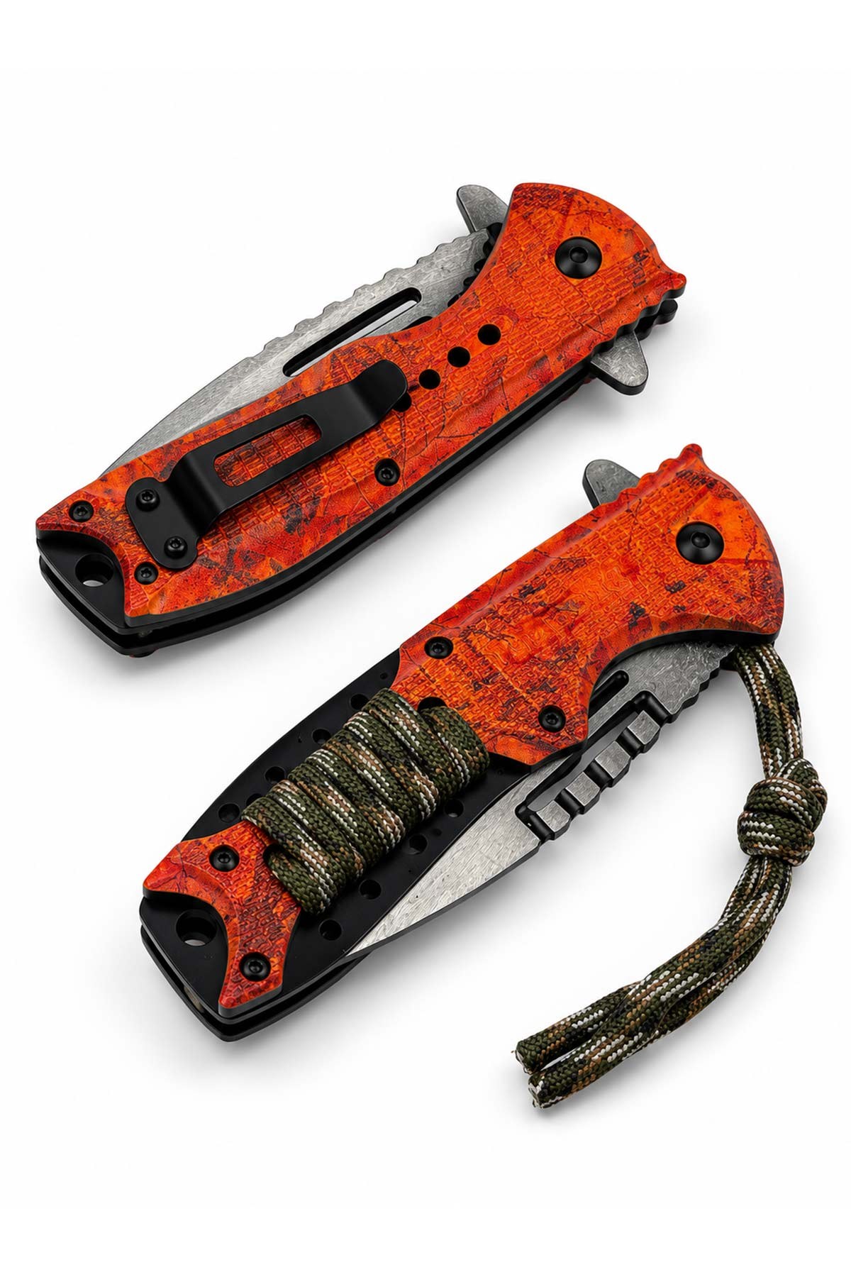Browning İpli Turuncu Kamp Çakısı 21 cm | TesbihKenti