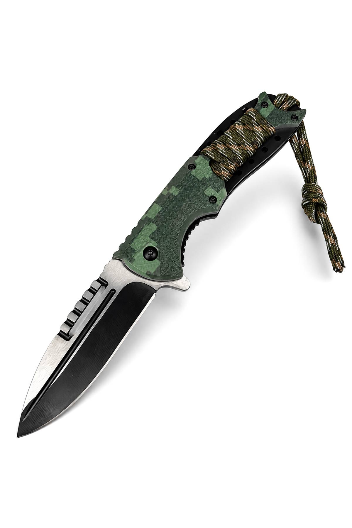 Browning İpli Yeşil Kamp Çakısı 21 cm | TesbihKenti