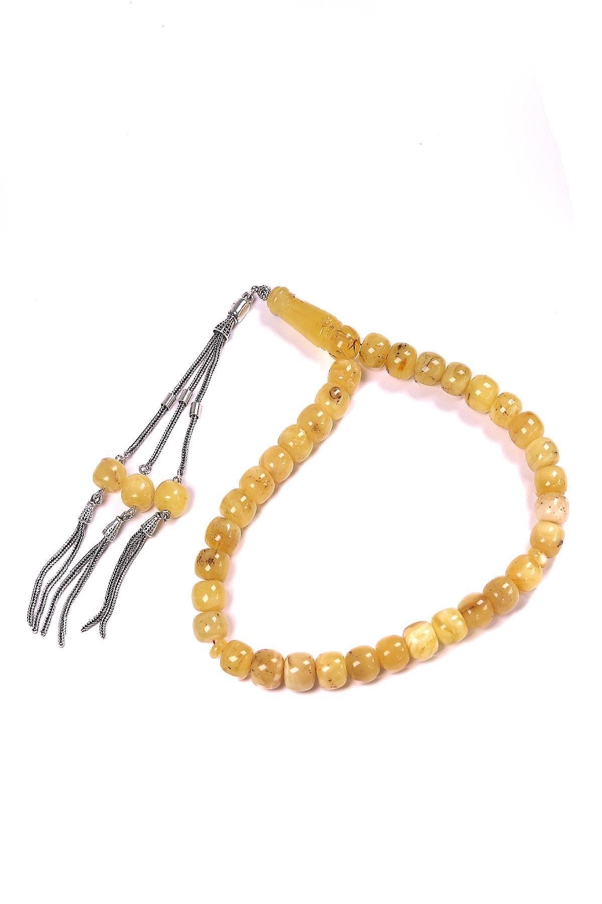 Çam Kokusu Veren Damla Kehribar Tesbih - Tesbih Kenti