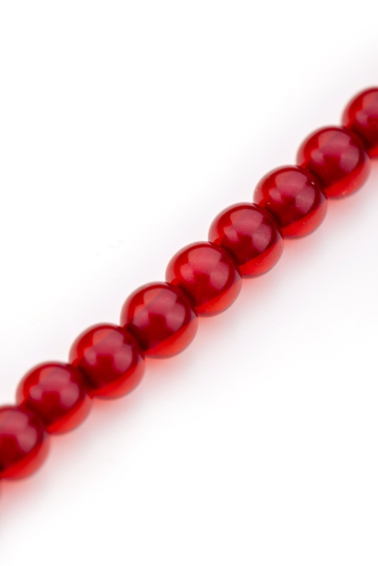 Cep Boy Açık Kırmızı 99'luk Toz Kehribar Tesbih