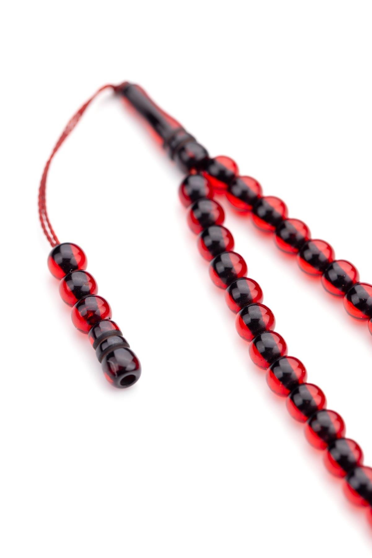 Cep Boy Koyu Kırmızı Renk 99'luk Tesbih