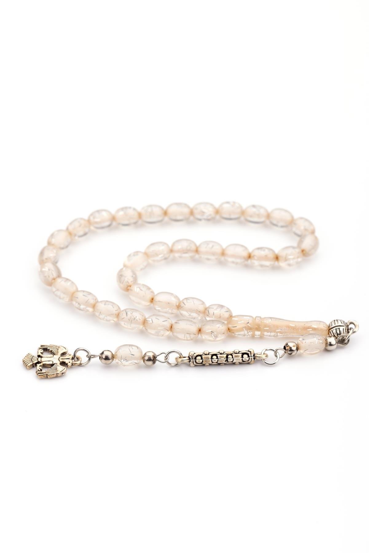 Doğanın Şeffaflığı Bilek Boy Toz Kehribar Tesbih