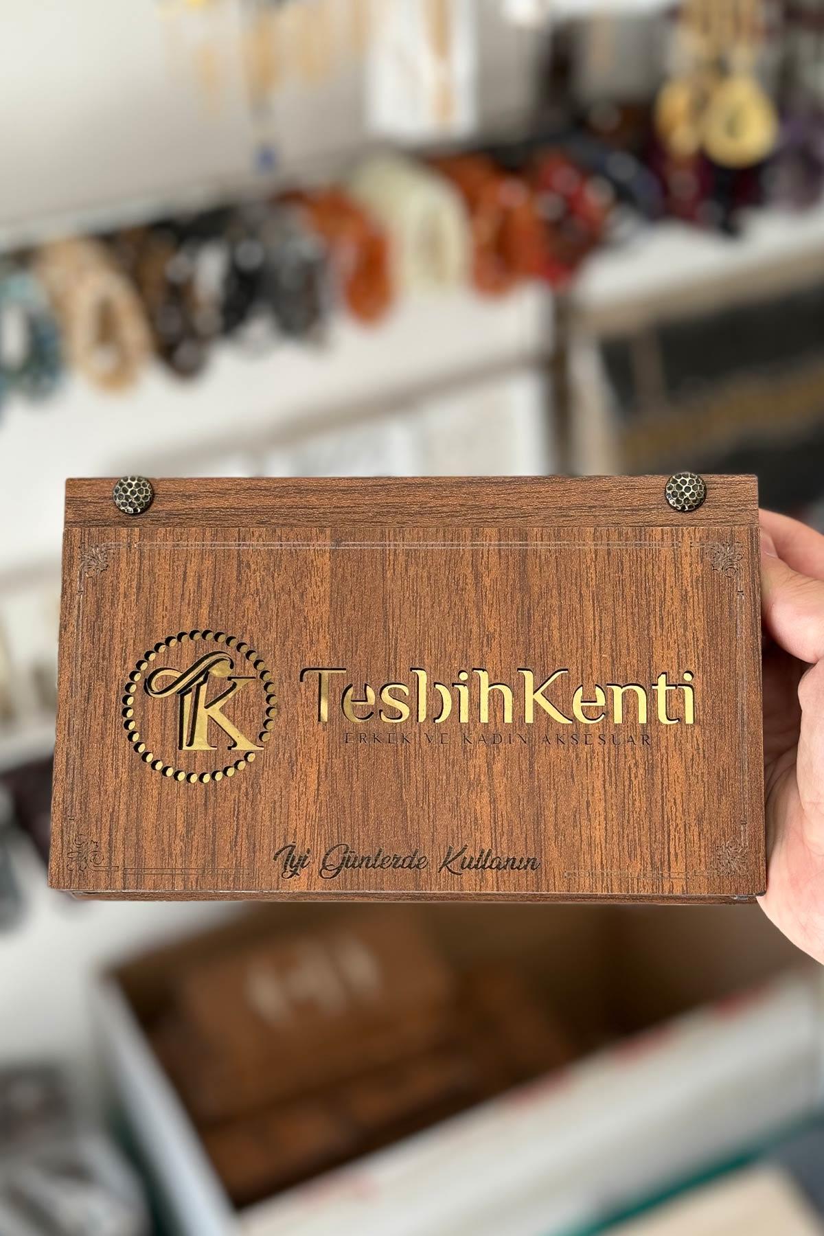 Efsane Tasarım İri Boy Beyrut Damla Toz Kehribar Tesbih