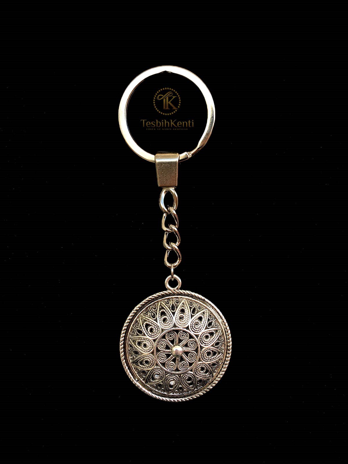 Eskitme Model Telkari Metal Anahtarlık