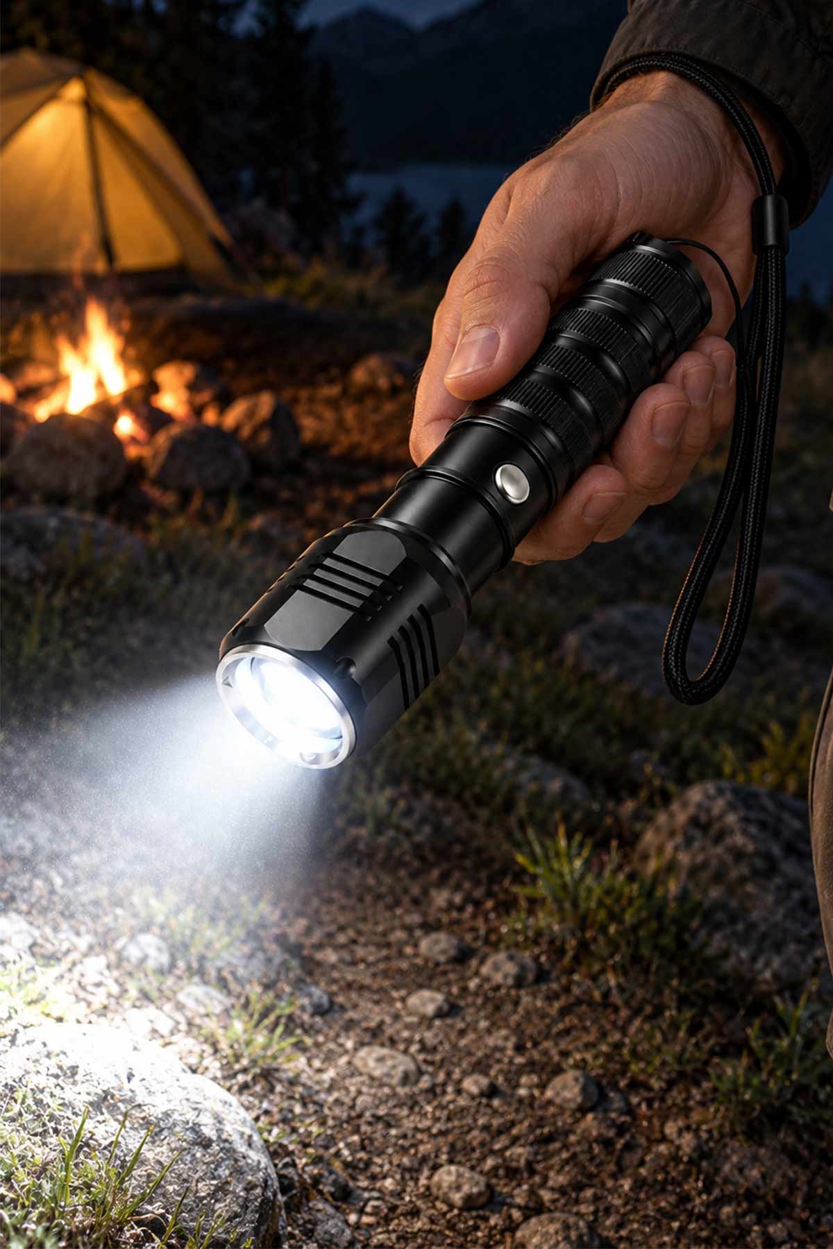 Gold Orion OR-83 Şarjlı ve Pilli LED El Feneri | TesbihKenti