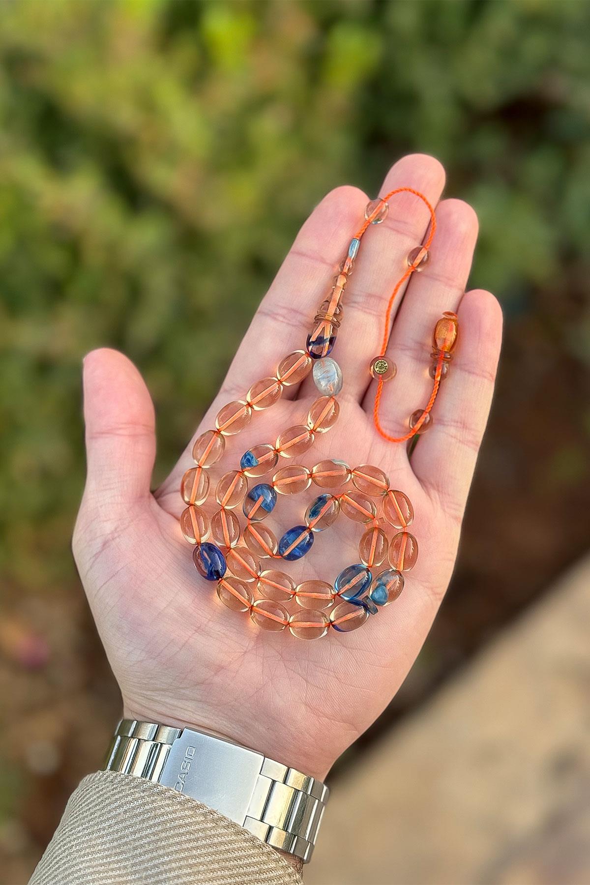 İpeksi Kullanım Hissi Usta İşçilik Ateş Kehribar Tesbih