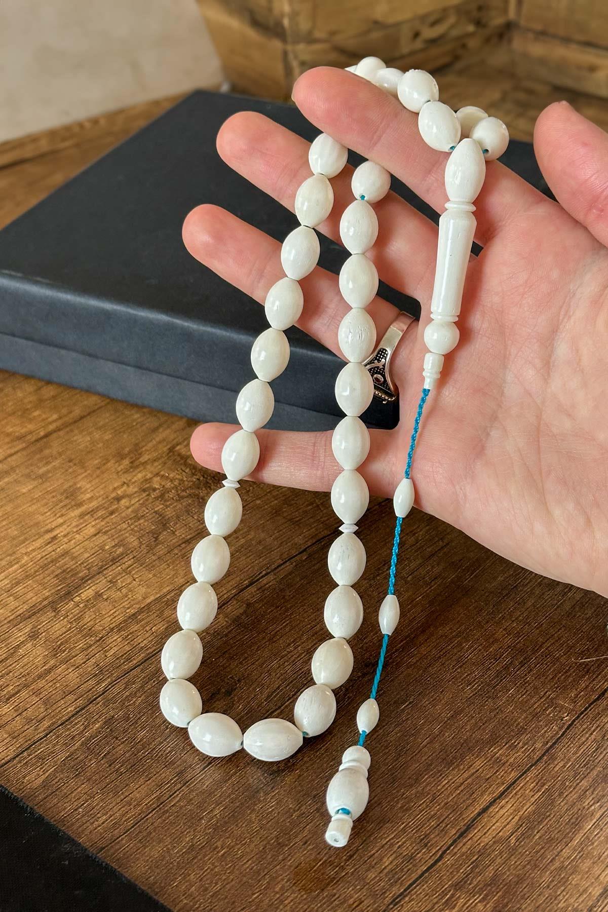 İri Boy Sistemli Püskül Deve Kemiği Tesbih